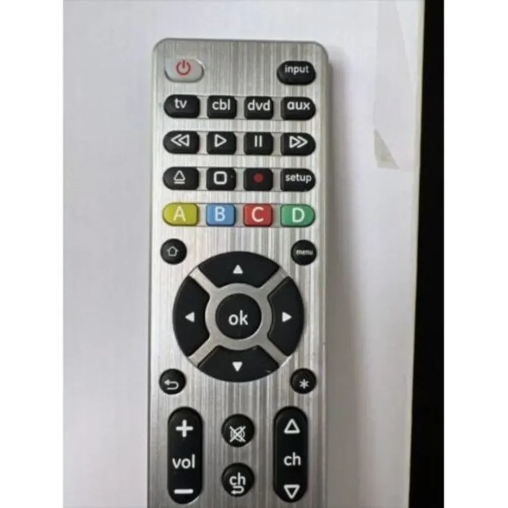 Genuine GE Universal Remote Control AUX TV DVD CBL-‎  Battery Cover Missing